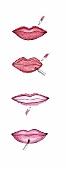 Illustration, Schminkschule, Lippen richtig schminken