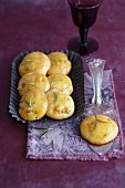 Apricot biscuits with rosemary