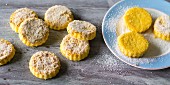 Baking with stevia: shortbread biscuits with ground hazelnuts
