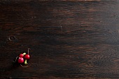 Radishes on a wooden surface