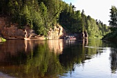 Lettland, Gauja, Nationalpark, Floßfahrt