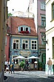 Riga, Lettland, Blick Richtung Jauniela, Restaurant 1221