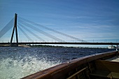 Lettland, Riga, Kanal-Daugava, Vansu Brücke