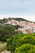 Portugal, Algarve, Altstadt und Castello von Santiago do Cacem, 