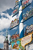 Deutschland, München, Maibaum, Viktualienmarkt