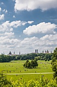 Deutschland, München, Sonnenbaden im Englischer Garten. 