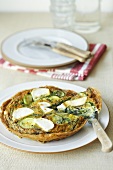 Courgette and goat's cheese frittata