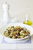 Pasta with nuts and anchovies