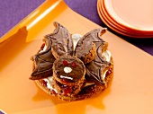 A bat cake for Halloween