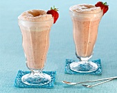 Strawberry milkshakes