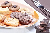 Plate of assorted biscuits