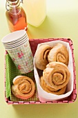 Cinnamon buns and paper cups