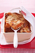 Kürbis-Lasagne mit Kalbfleisch und Mozzarella