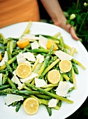 Asparagus with parmesan and lemons