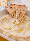 Hummus and flatbread