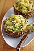 Bulgur salad with pineapple