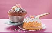 Chocolate muffin and mini bundt cake