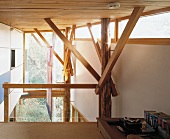 Wooden roof structure & supports