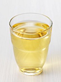 A glass of apple juice
