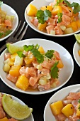 Salmon and mango salad