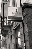 Sign of Italian restaurant