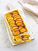 A nectarine and apricot tart