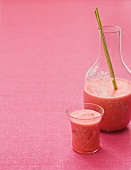 Raspberry smoothie with lemon grass