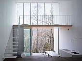 View of gallery and terrace from kitchen