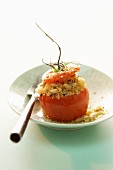 Stuffed tomatoes with couscous and pine nuts