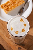 A glass of cafe au lait