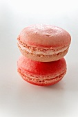 Two pink macaroons