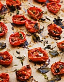 Oven-baked tomatoes with sage