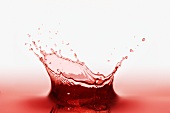 Roter Saftsplash