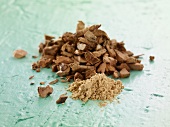 Galgant: dried and powdered