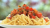 Pasta with a tomato sauce