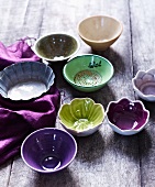 Colourful ceramic bowls
