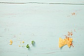 Nachos on wooden background