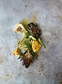 Roasted artichokes with garlic and rosemary