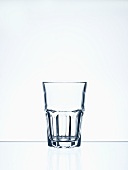 An empty caipirinha glass