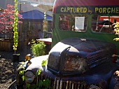 Alter Lastwagen mit Strassenküche in Portland, Oregon