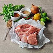 Ingredients for pulled pork