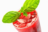 Raspberry and basil Mojito