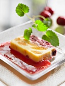 Apricot and cherry terrine