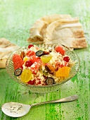 Sweet couscous with fruit