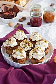 Cupcakes mit Pistazien fürs herbstliche Picknick