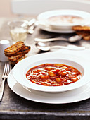 Haricot bean soup with chorizo