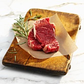 Raw Wagyu beef steak