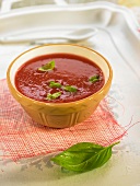 Watermelon-tomato gazpacho