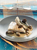 Turbot with morels
