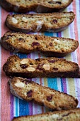 Biscotti ai cranberries (almond biscuits with cranberries)